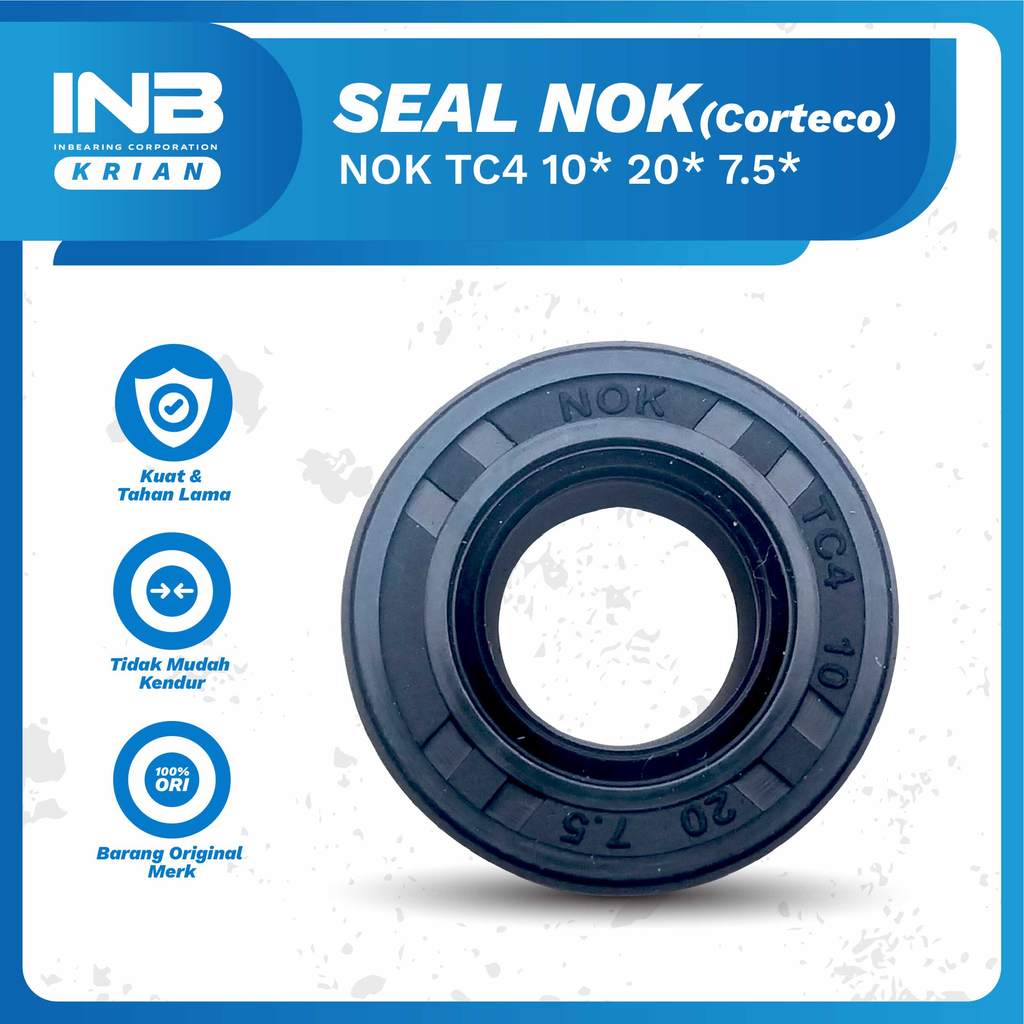 Seal Tc4 10 20 7.5 Nok Seal Shock Belakang Mio Beat Vega ZR Original Nok INB KRIAN