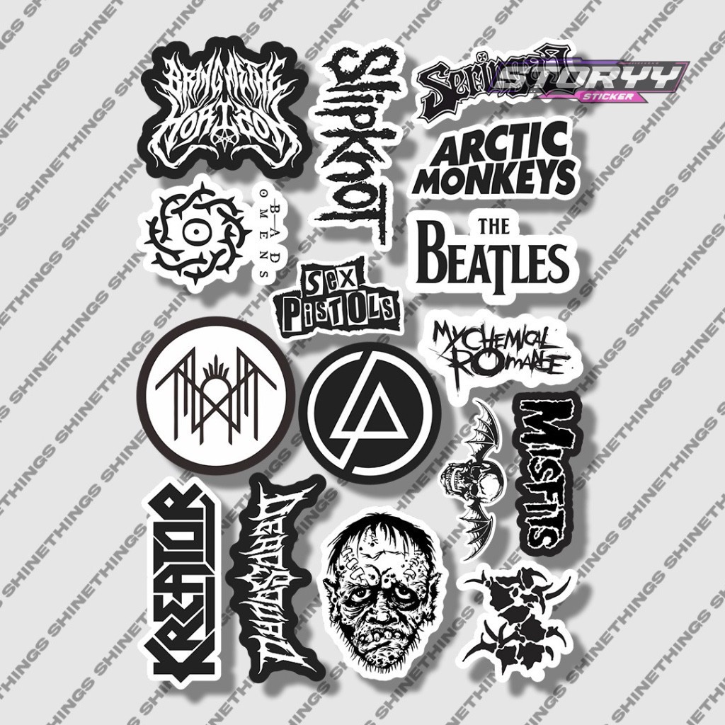Sticker Pack Band Metal SLIPKNOT BMTH MCR AVENGED || Sticker Pack Music