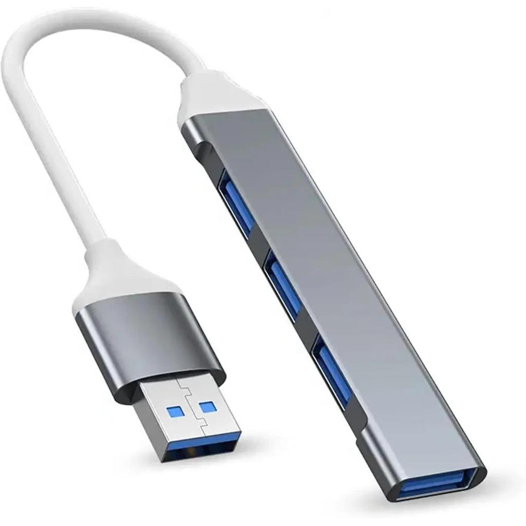 USB Hub 4-Port USB Hub Ultra-Slim Data USB Splitter Portable Aluminium Alloy Mini USB Hub Extensions