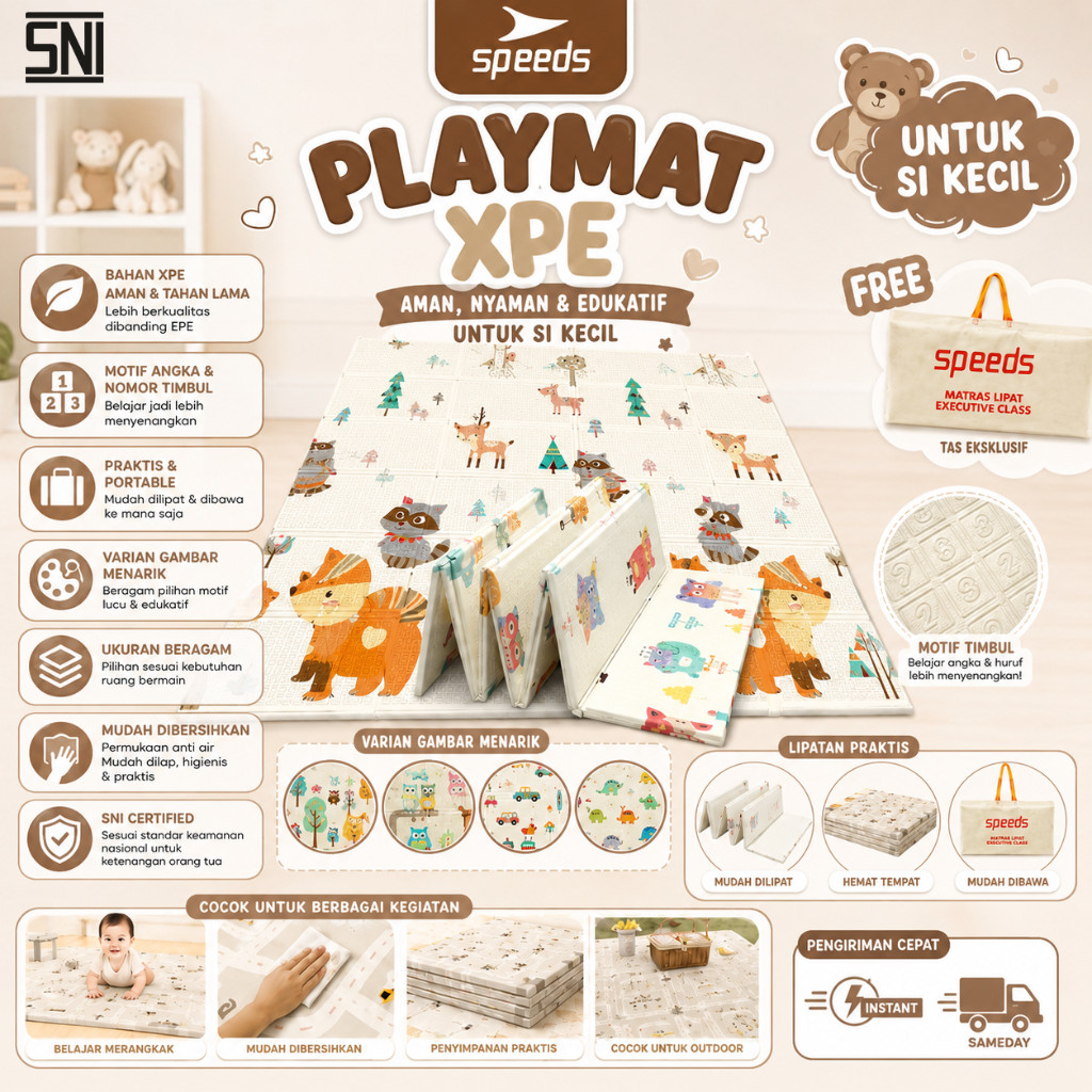 INSTAN/SAME DAY Speeds Playmate Playmat Tikar 027