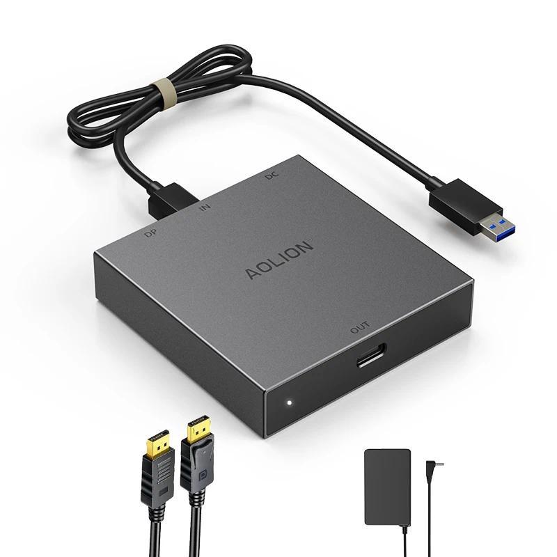Aolion Adaptor PC untuk PS VR2, Adaptor Komputer untuk Konsol PS5, Konverter PC Windows, Aksesoris G