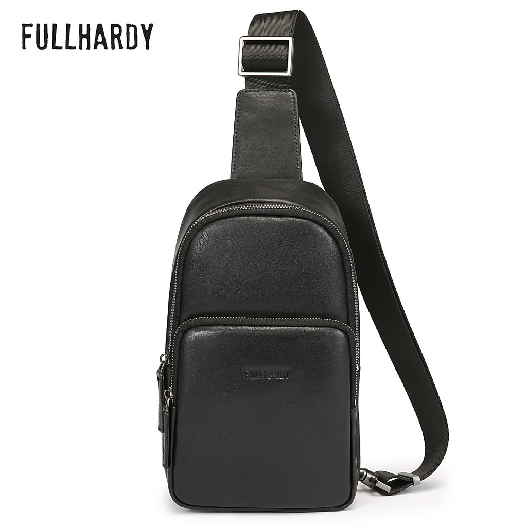 Fullhardy Veritas Crossbody Bag Tas Selampang Kulit Asli Premium