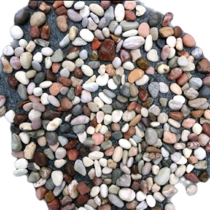 batu panca warna warni 1KG hiasan taman batu alam kerikil kecil 1 kg Pot Tanaman Alami