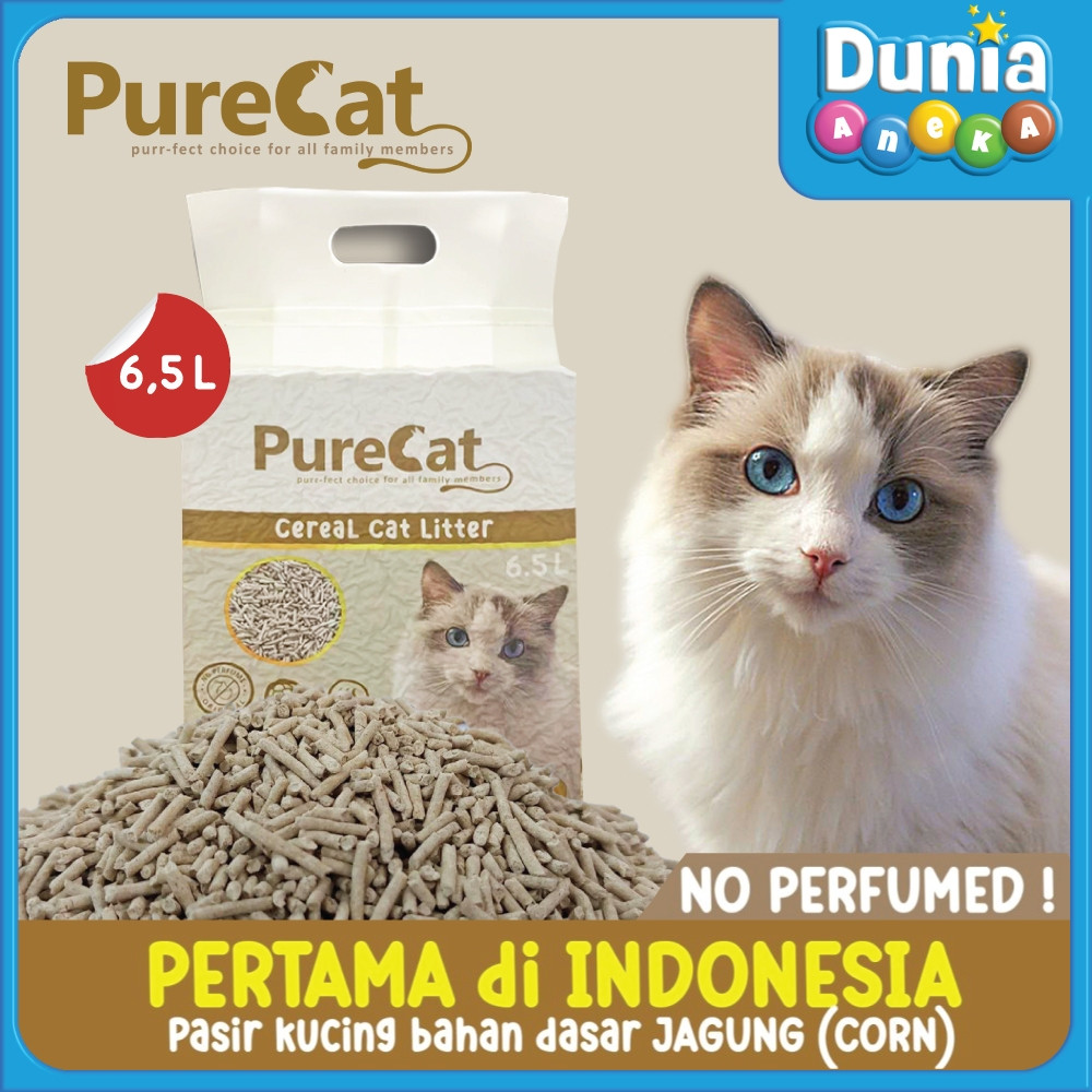 PURECAT Pasir Kucing Cereal Original Cat Litter Tanpa Aroma - Dunia Aneka