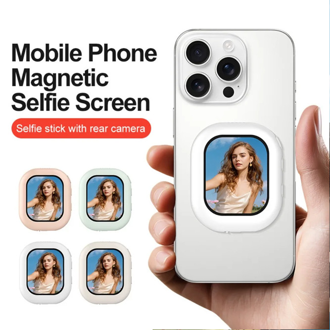 T3 VlogScreen Mini Phone Vlog Selfie Monitor Screen Magnetic AMOLED 2 Inch HD Layar Monitor Kamera
