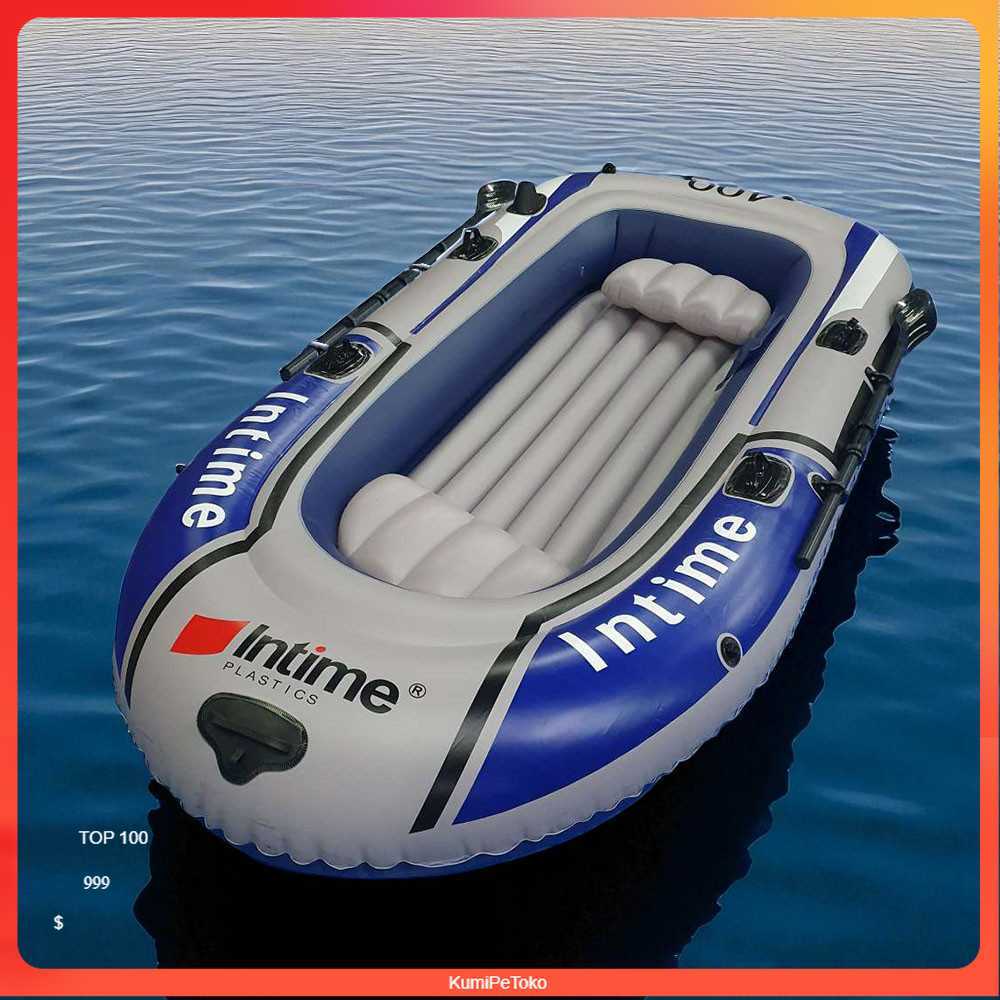 INTIME 400 Perahu Karet Mancing Inflatable Fishing Boat 4 Person - YT-099