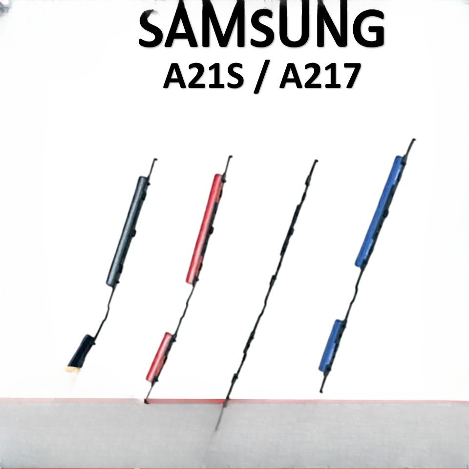 Keypad Tombol Power + Volume Luar Samsung A21S / A217 Sparepart | Pencetan HP Siap Pasang (PNP)