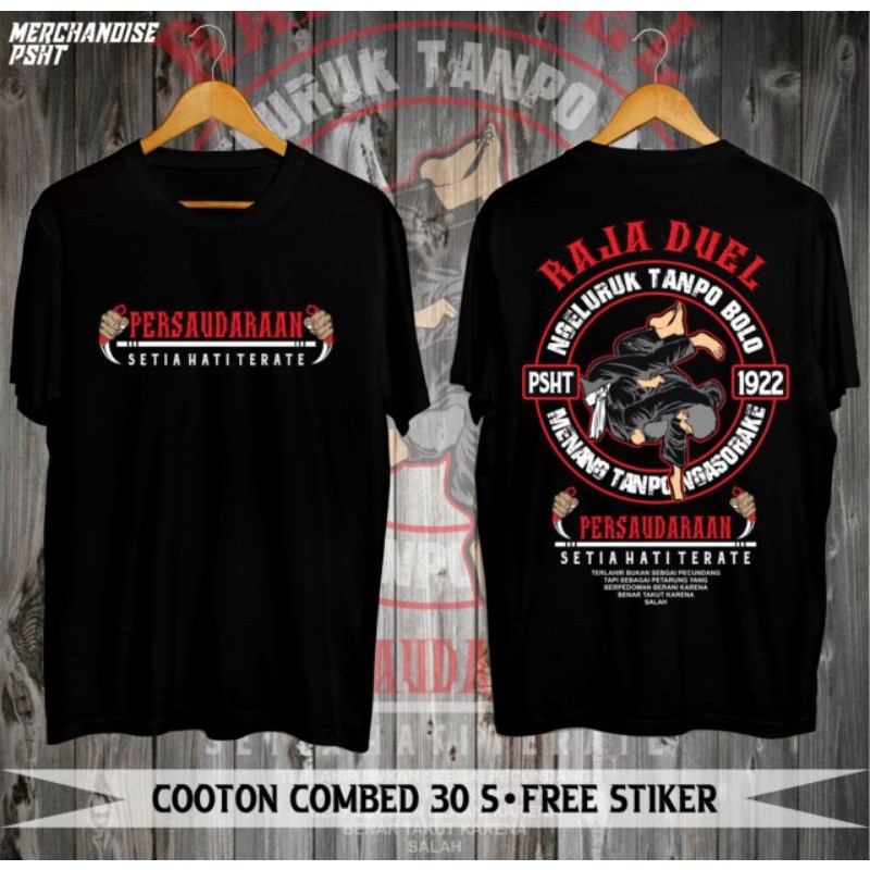 KAOS PSHT RAJA TEGA KAOS SILAT SH TERATE KAOS HATI BERSINAR RAJA DUEL MOTIF ORANG SAMBUNG LAWASAN KA