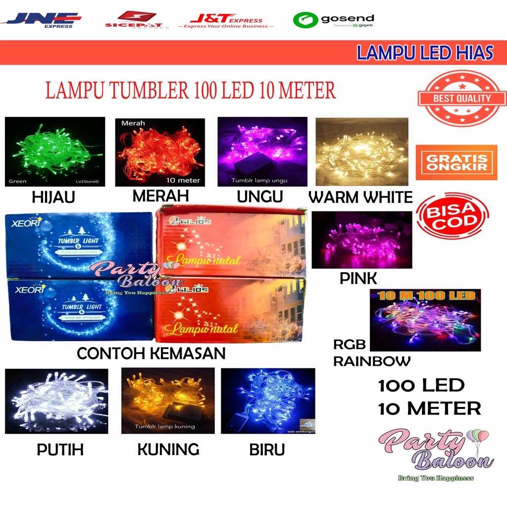 Lampu Tumblr LED String light 10 m2 / Lampu Dekorasi / Lampu LED tumblr