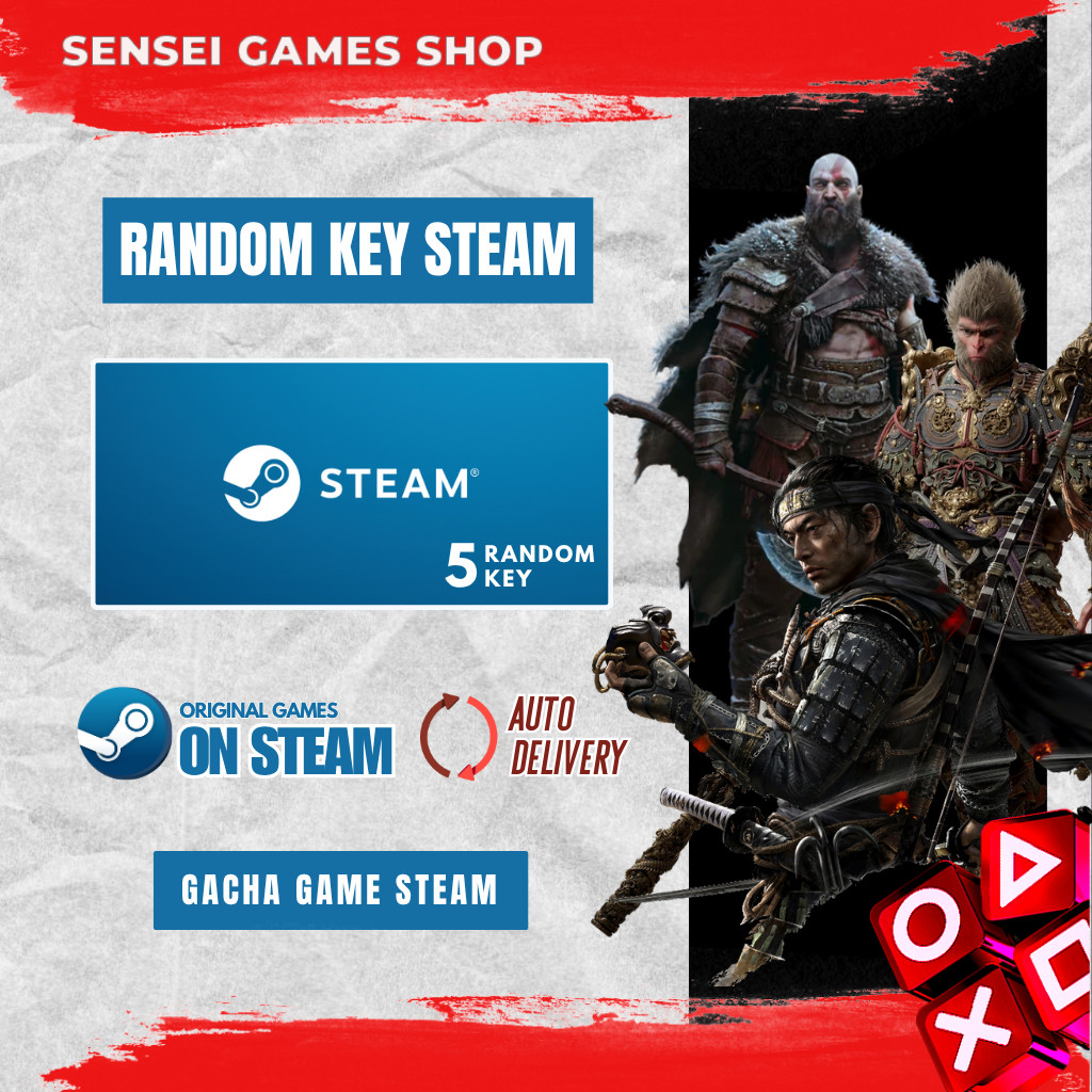 [BONUS STEAM KEY] Random Key Steam / Game Steam / 5 Key Game PC Game Laptop GACHA Reguler / Steam Ke