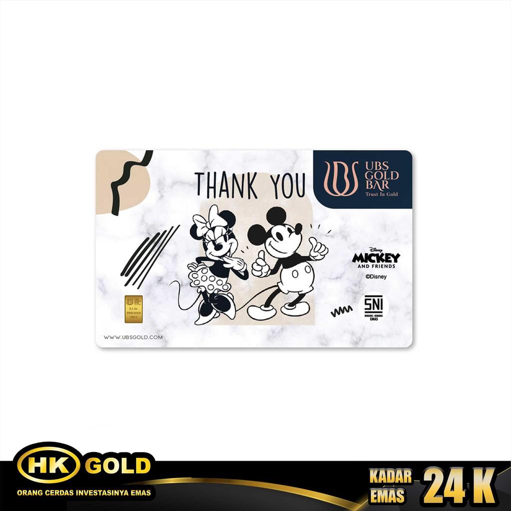 Logam Mulia 24K  0.100 Gram UBS Disney