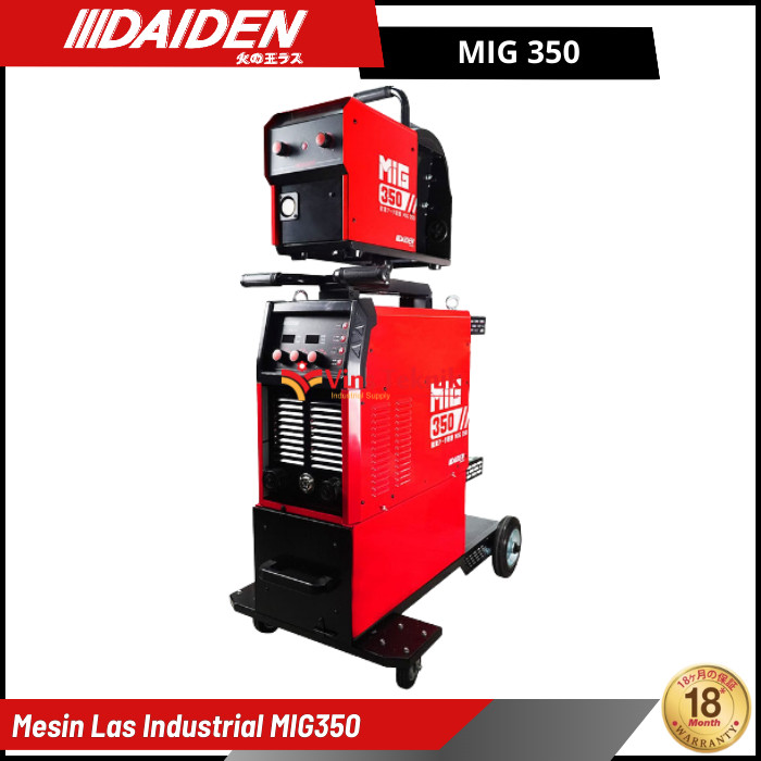DAIDEN MIG 350 Mesin Las MMA MIG TIG Travo Las Inverter Trafo Las Co2 Flux Core Tanpa Gas 350A MIG35