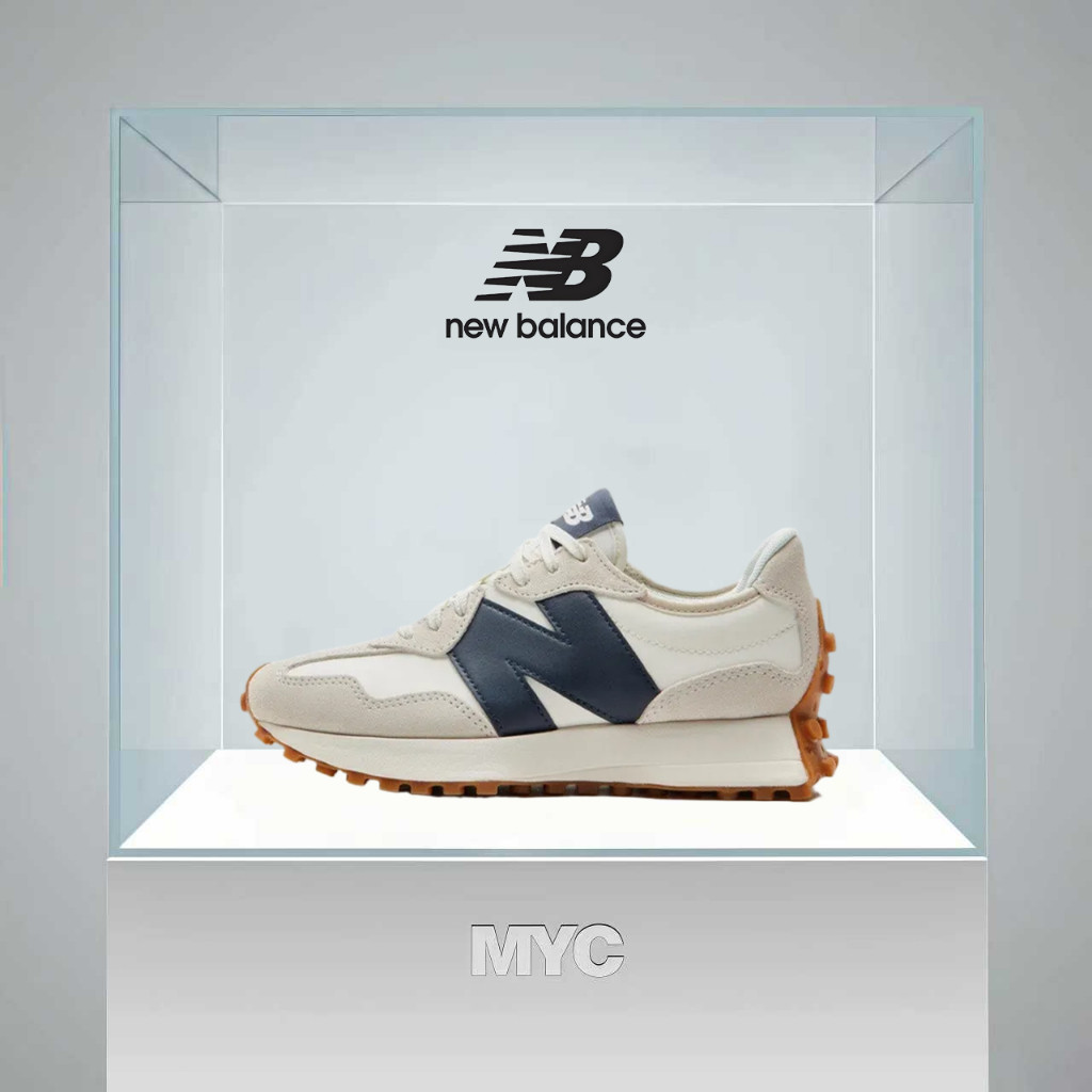 MYC New Balance 327 Moonbeam Outerspace NB 327 Beige Navy Unisex
