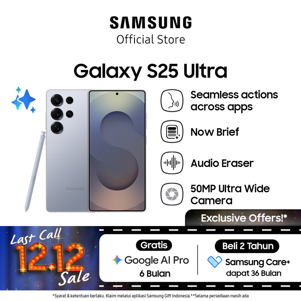 Samsung Galaxy S25 Ultra 12/512GB - Titanium Silverblue, Hp AI, Galaxy AI