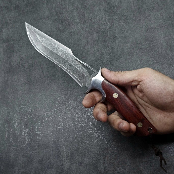 Pisau Outdoor Bushcraft Damascus Camping Knife FBD002 knife