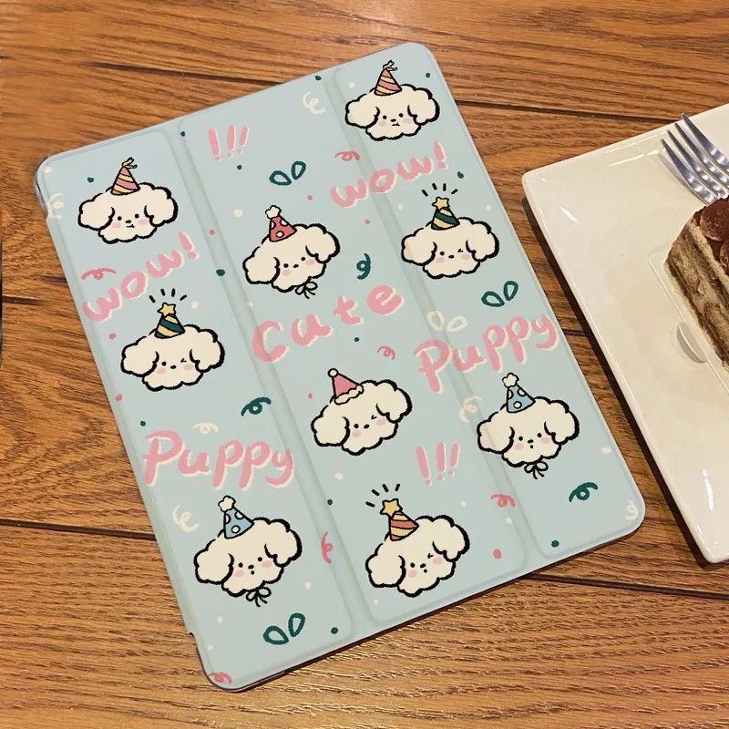 Hewan yang lucu Case Tablet 2in1 Bisa Dilipat + Anti Jatuh Cocok untuk ipad Air1/2 Gen 5/6 9,7 ” /iP