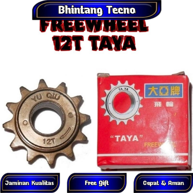 Freewheel 12T Taya drat ulir