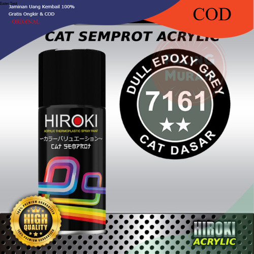 Cat Semprot HIROKI Cat Semprot HIROKI Primer 7161 Dull Epoxy Grey Lapisan Awal Warna Dasar Abu Matte