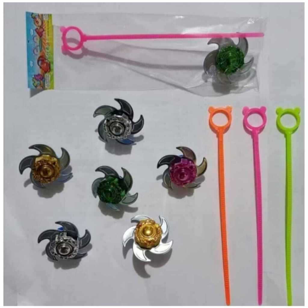 (acc ptk) Mainan Gangsing Plat Besi / Mainan Gasing Petarung / MAINAN MURAH ANAK GANGSING BEYBLADE B
