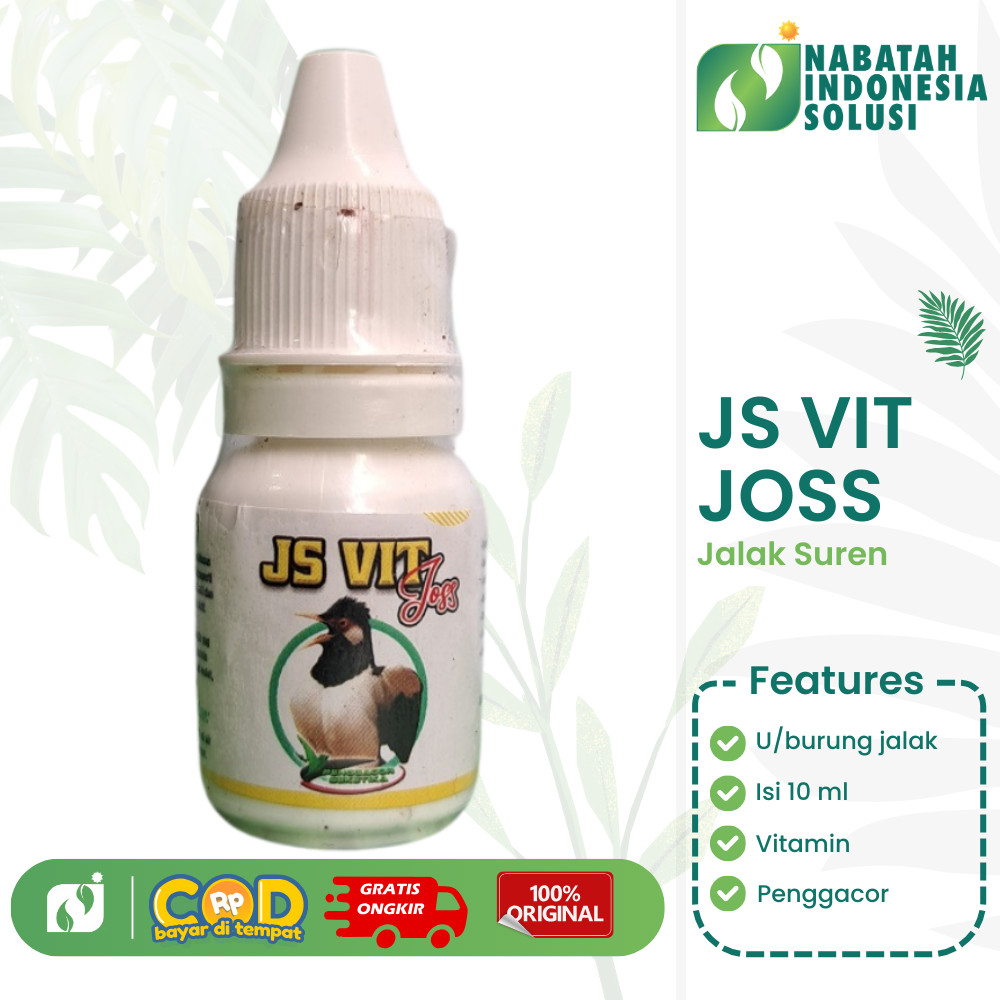 JS VIT JOSS Vitamin Jalak Suren Gacor Jalak Bali Jalak Putih Penggacor Burung 10ml