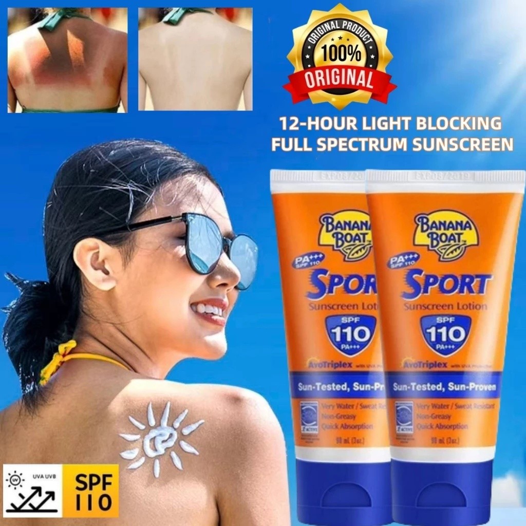 Banana Boat Sport Sunscreen SPF 110 PA+++ 90ml / Sunblock / Banana Boat Sport Sunscreen Lotion / Spo