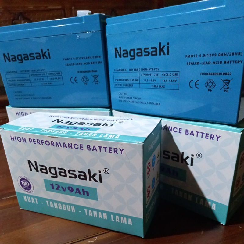 ACCU/AKI/BATERY SPRAYER NAGASAKI NAGAWA 12V - 9AH UNTUK TANGKI SEMPROT ELEKTRIK CAS