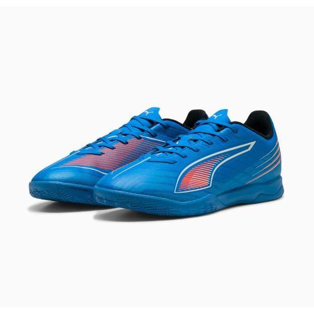Sepatu Bola Futsal Puma ULTRA 6 PLAY IT Warna Ultra Blue-PUMA White-Glowing Red - 108537 01