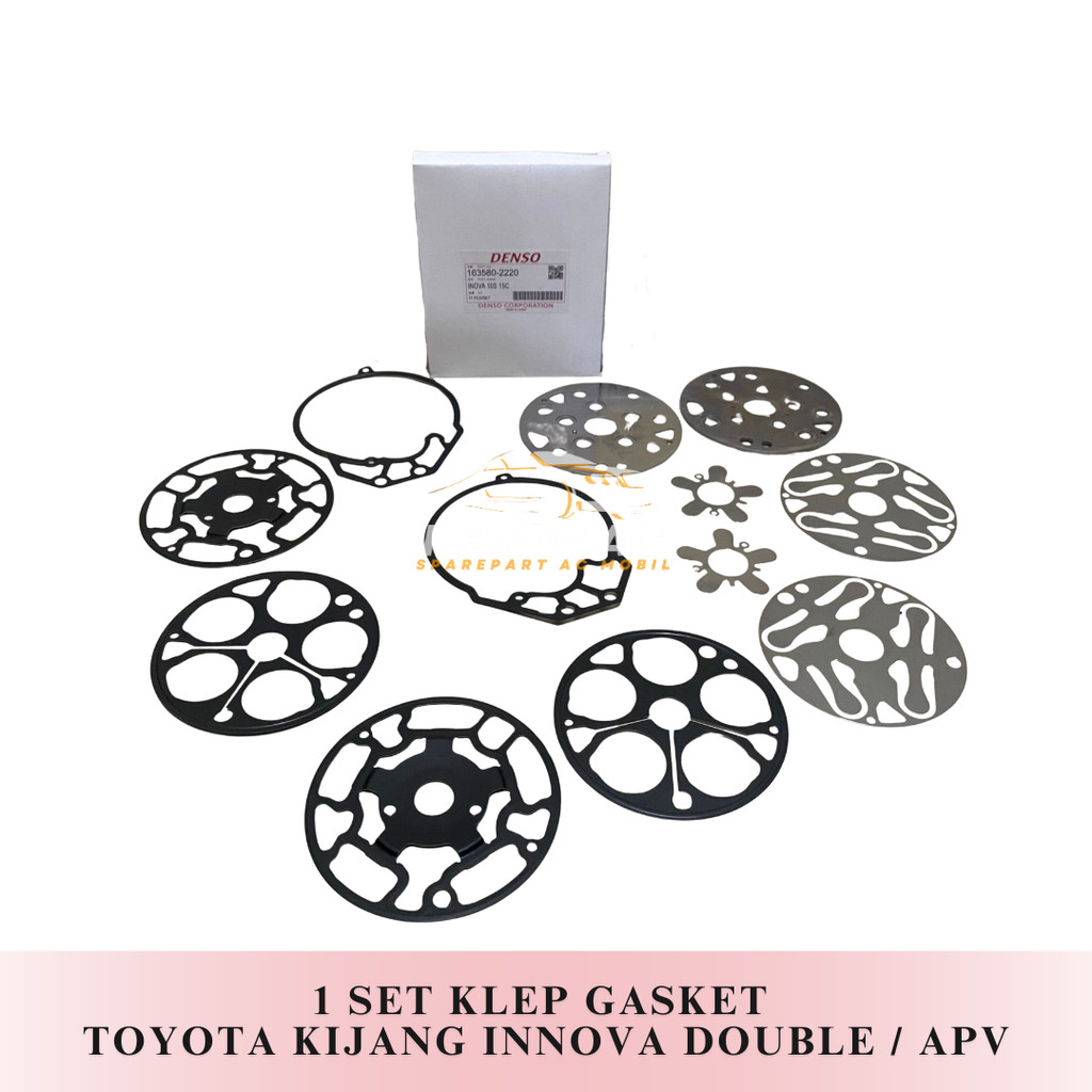 KLEP PACKING KLEP GASKET KOMPRESOR AC MOBIL TOYOTA KIJANG INNOVA DOUBLE APV DENSO