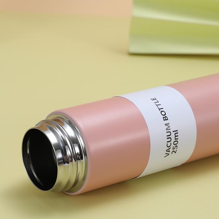 THERMOS MINI POCKET TUTUP BAMBU - TUMBLER AIR DOUBLE INSULATED TAHAN PANAS DAN DINGIN  THERMOS JAPAN