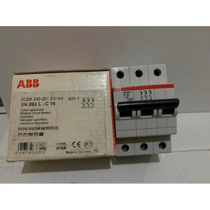 mcb abb 16a 3p
