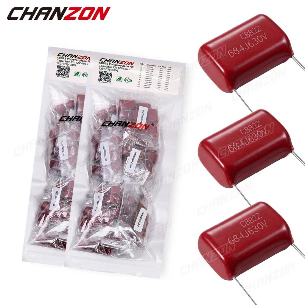 CBB22 Polypropylene Film Capacitors 10NF 47NF 100NF 68NF High Voltage 100V 250V 400V 630V for Electr