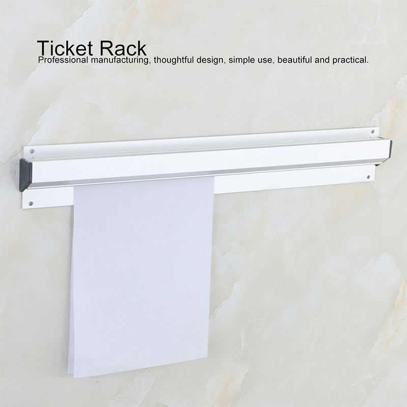 Bill Holder Restoran 60CM Penjepit Bon Kertas Order Dapur Kitchen Tab Grabber Aluminium Wall Mounted