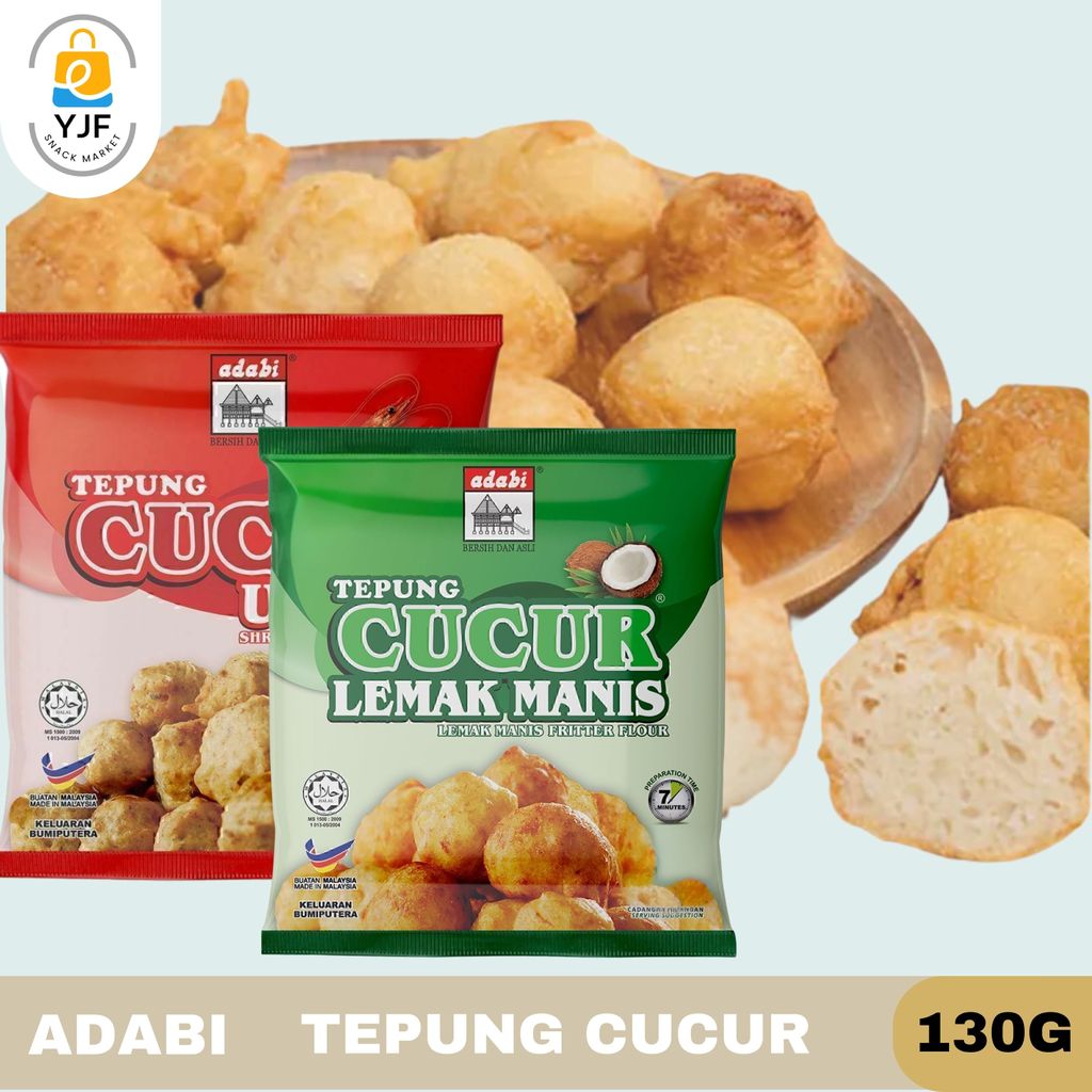 Adabi / Tepung Cucur 130g / Tepung Cucur Lemak Manis / Tepung Cucur Udang / Import