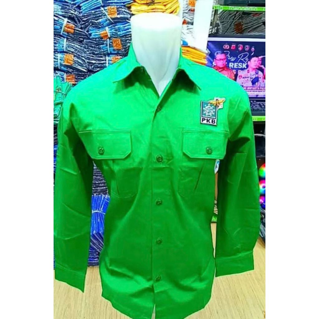 kemeja pkb terbaru lengan panjang/ baju pkb/seragam pkb