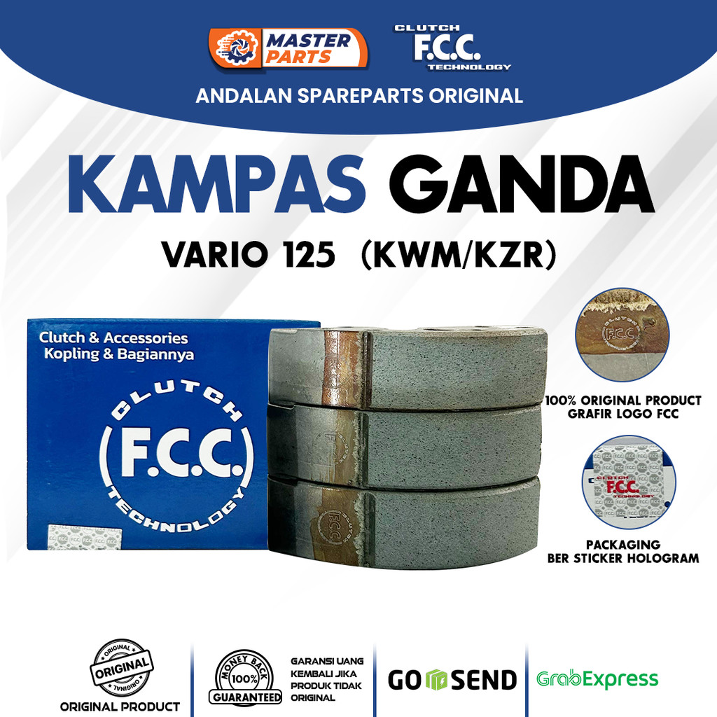 Kampas Ganda + Per Sentri FCC Vario 125 KWN Original FCC 100%