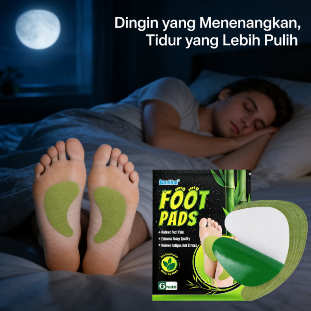 Plester Kaki Herbal Sumifun - Efek Dingin & Menenangkan untuk Kaki Lelah, K12301 CO5526-zm