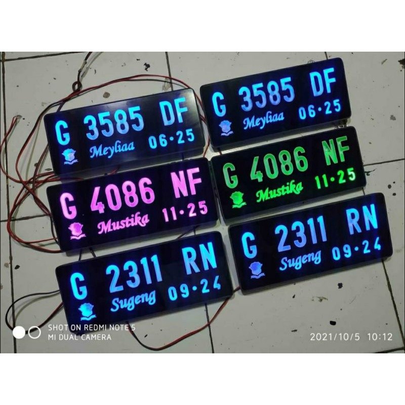 Plat Nomor Font Standar Korlantas