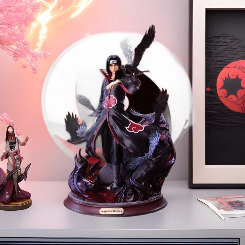 Shinobi Organization Itachi Uchiha GK Hall Etion Naruto Itachi Double-Headed Statue Premium Anime Me