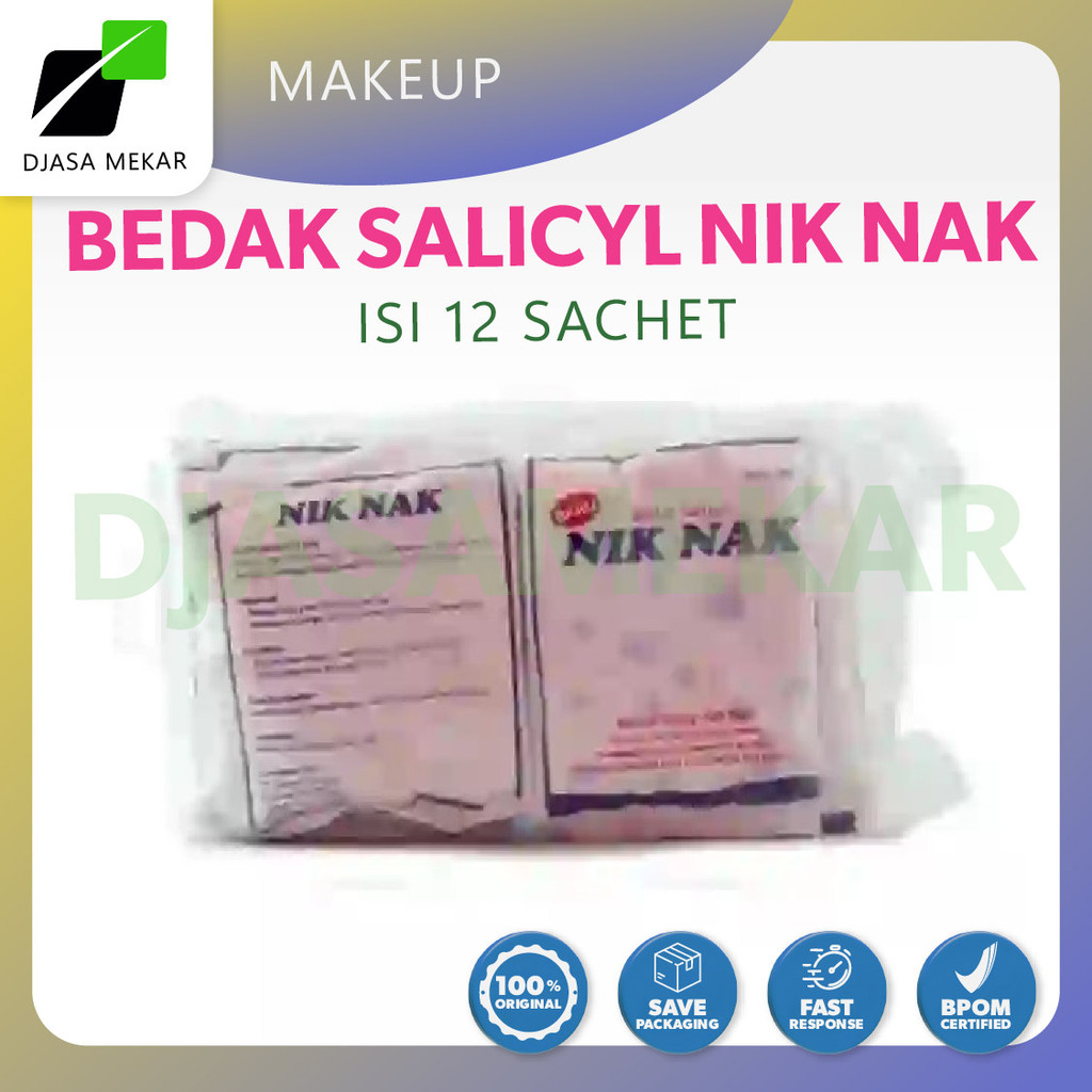 Bedak Salicyl Nik Nak Isi 12 Sachet