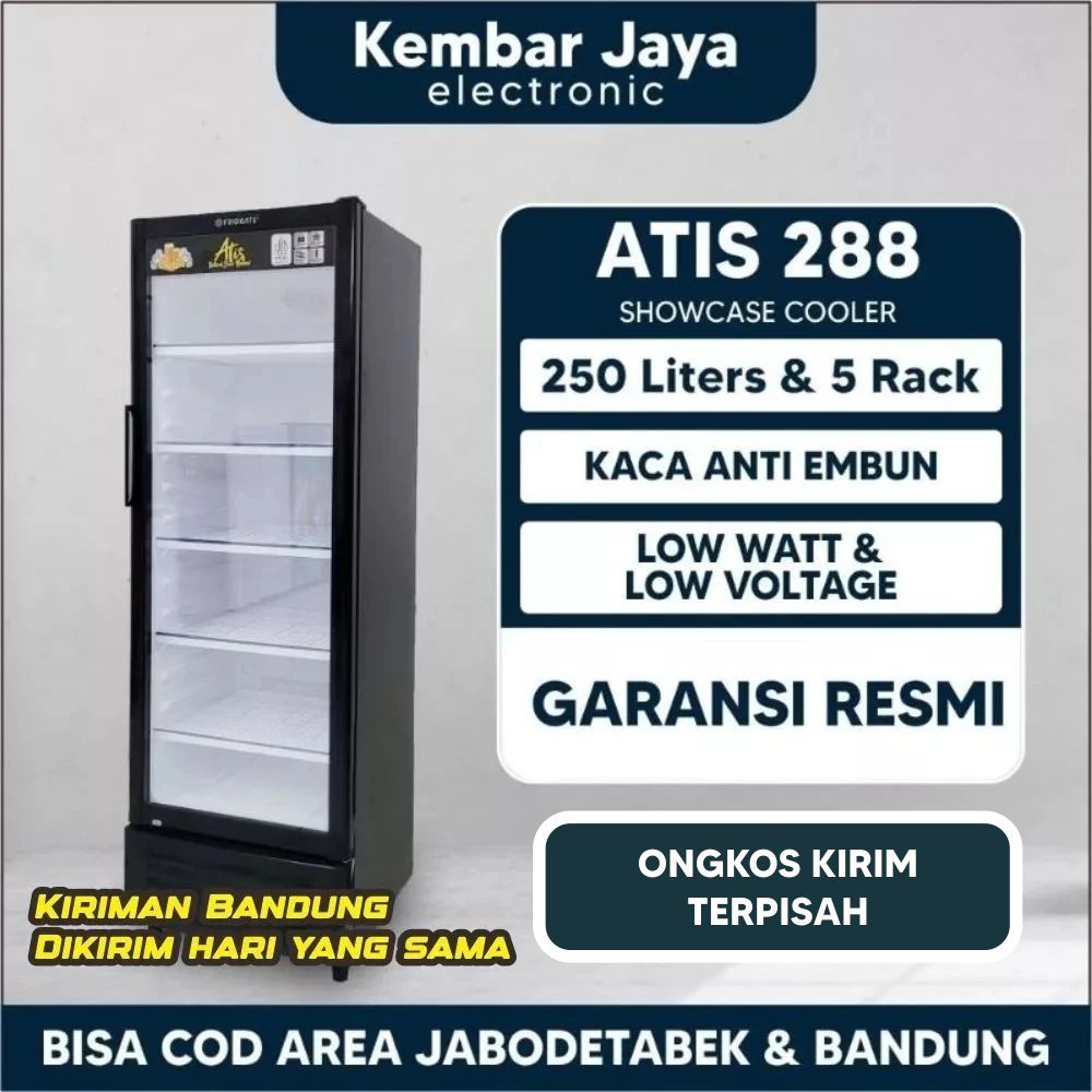 SHOWCASE FRIGIGATE KULKAS PENDINGIN TYPE SCA 250 LV 250liter