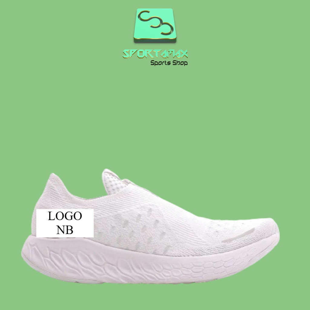 RESMI SEPATU ORIGINAL DISCOUNT MURAH RUNNING LARI eNBe MEN FRESH FOAM X 1080 UNLACED WHITE