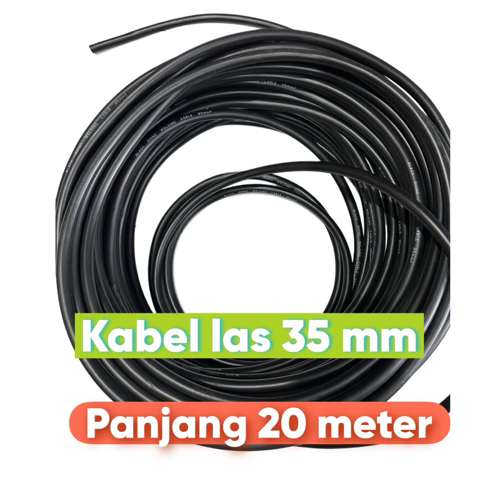 Kabel las rhino 35 mm 20 meter kabel trafo las listrik kabel las 450 900 watt