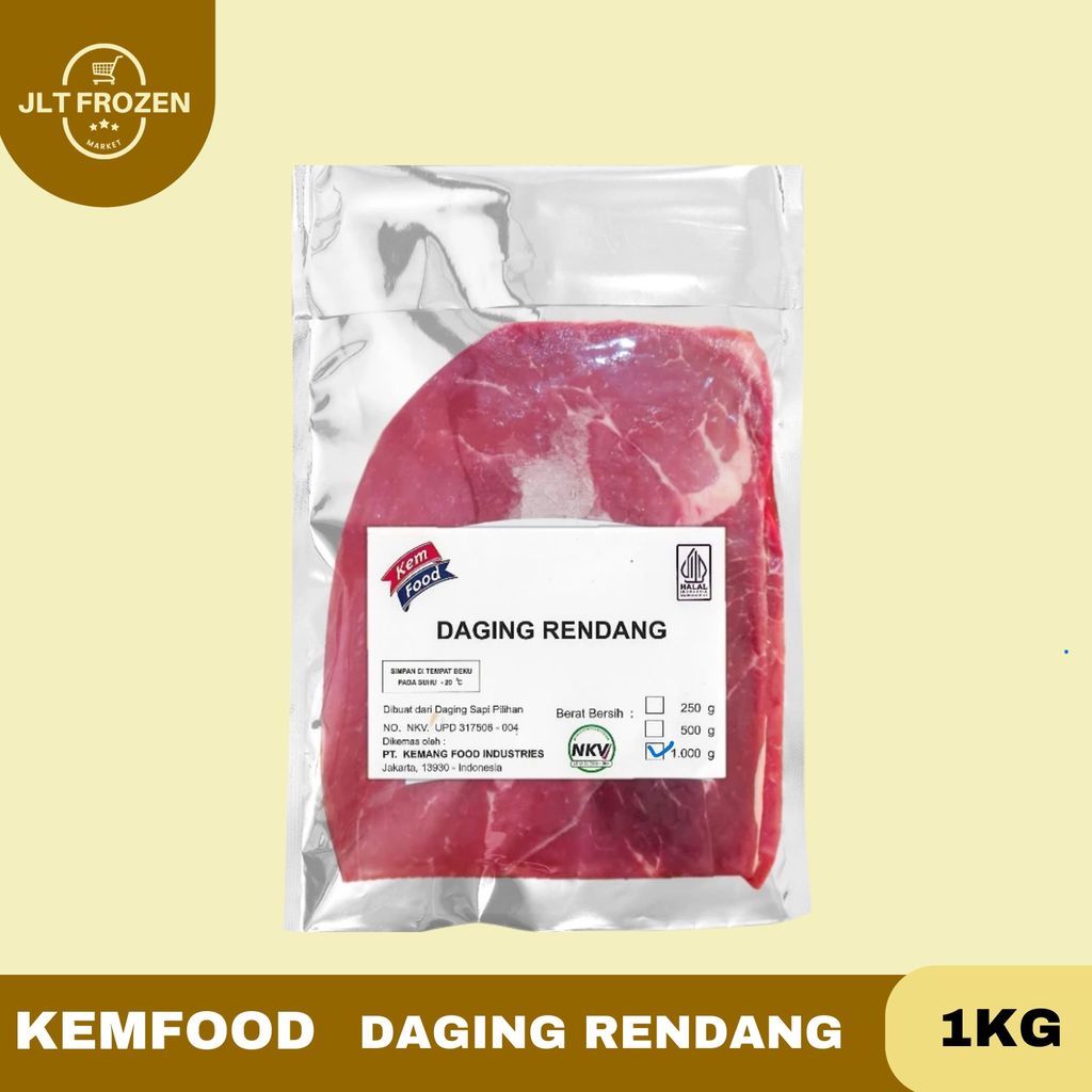 Kemfood Daging Sapi Rendang 1kg / Daging Rendang