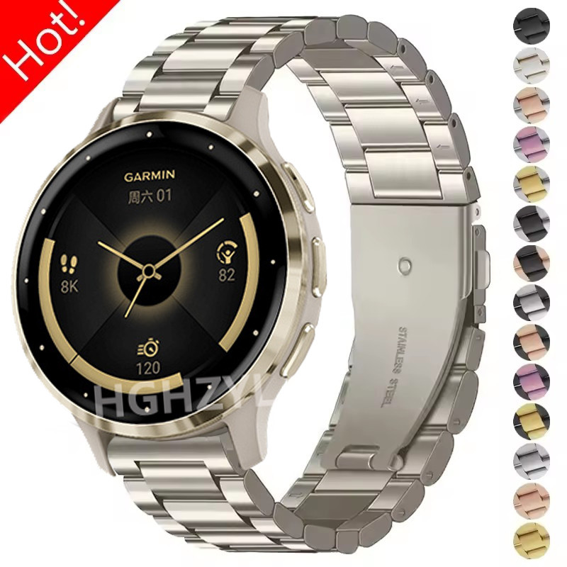 Stainless Steel Strap For Garmin Venu 3s 2s 2 Metal Wristband Bracelet For Garmin Venu3 Venu3s Busin