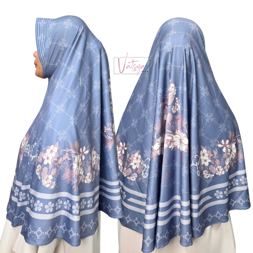 Jilbab Instant Jumbo Motif | Hijab Bergo Daily Syari Terbaru