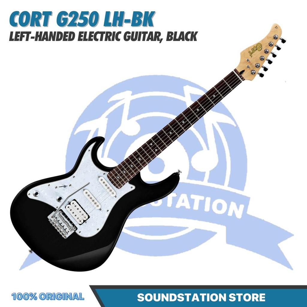 Cort G250 LH-BK Left-Handed Electric Guitar, Black - Gitar Kidal Elektrik Original Asli