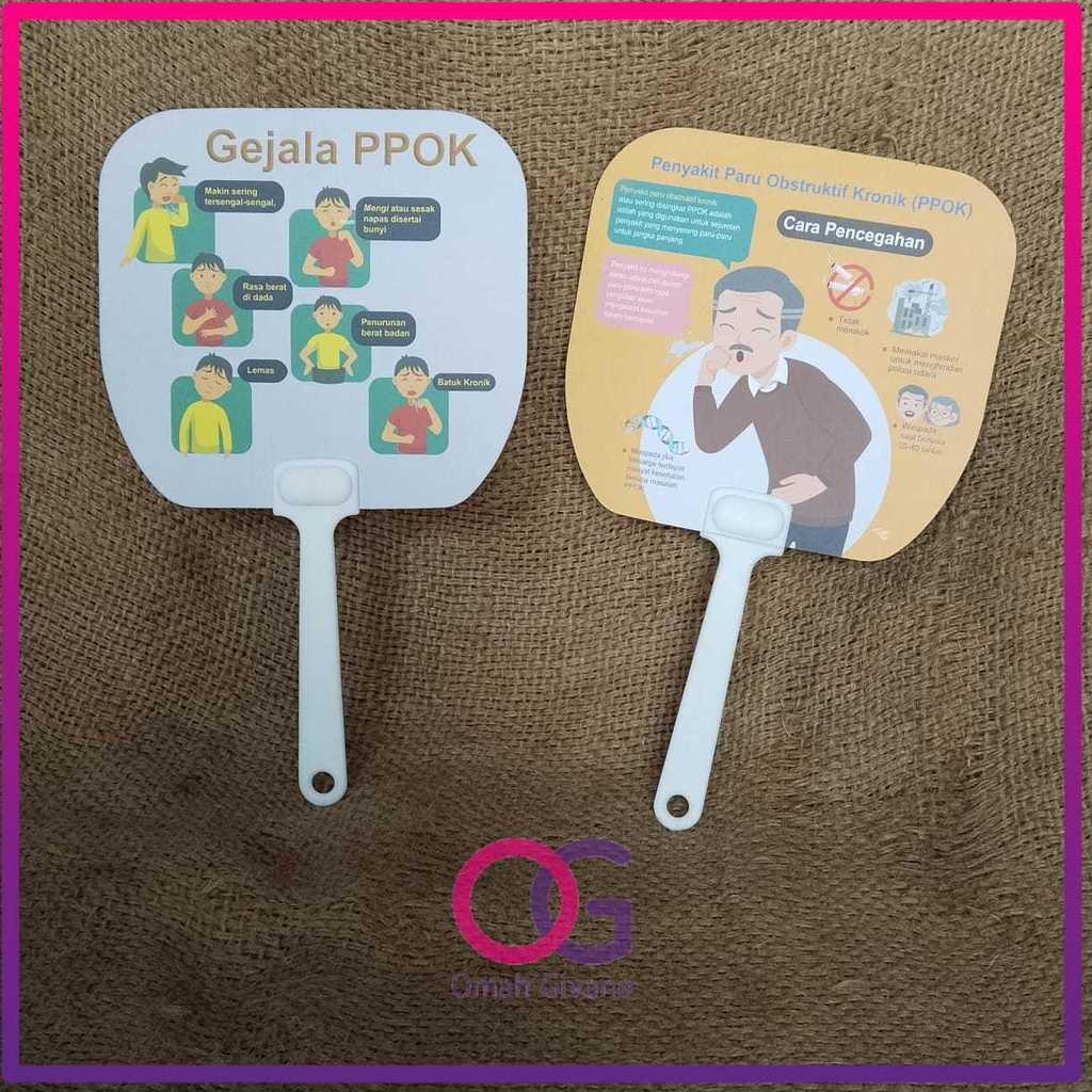 KIPAS PENYAKIT PARU OBSTRUKTIF KRONIK - PENCEGAHAN PPOK - GEJALA PPOK - KIPAS SOUVENIR KESEHATAN
