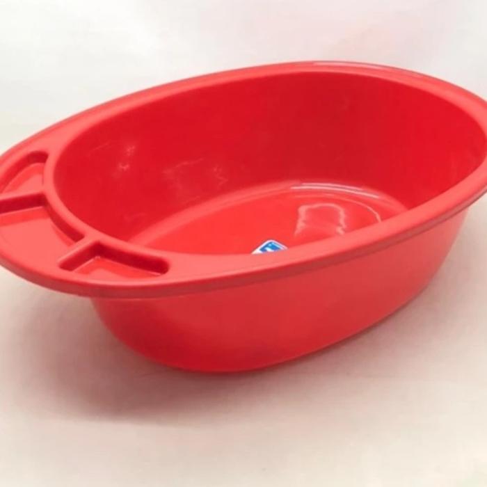 Bak bayi tempat mandi bayi baby ember baskom oval Plastik Komet Star - Merah