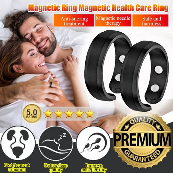 Rose Gold Magnetic Health Ring Men's Dual Magnetic Opening Ring Magnetic Health Ring