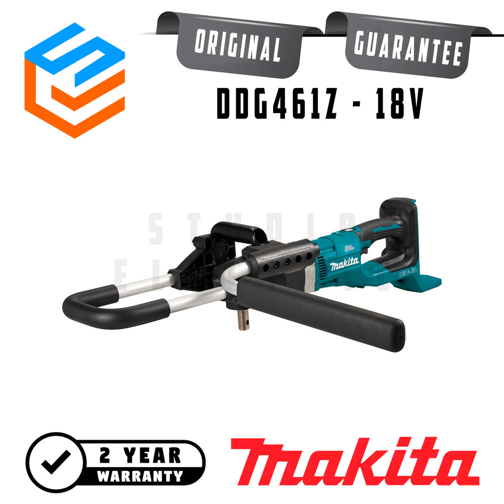 Makita Cordless Baterai Earth Auger Hole Digger Mesin Bor Lubang Tanah 18V + Unit Only - DDG461Z